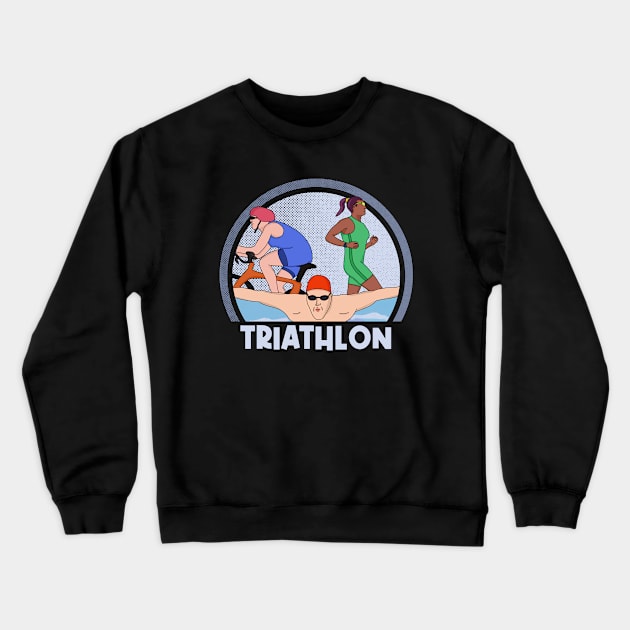 Triathlon Crewneck Sweatshirt by DiegoCarvalho